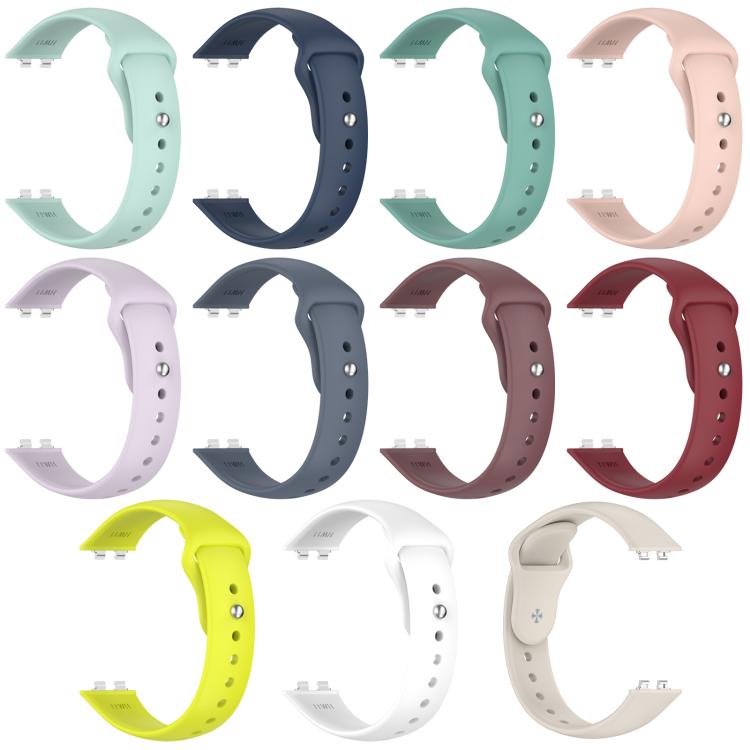 xDfind Solid-Color Reverse Buckle Silicone Watch Band, For Huawei Band 11 Pro / 11