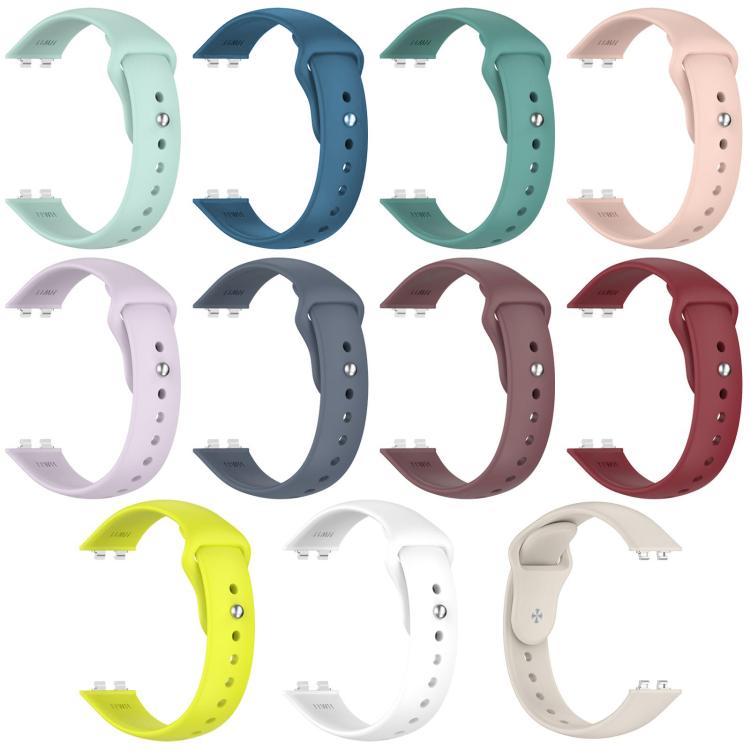 xDfind Solid-Color Reverse Buckle Silicone Watch Band, For Huawei Band 11 Pro / 11