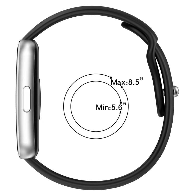 xDfind Solid-Color Reverse Buckle Silicone Watch Band, For Huawei Band 11 Pro / 11