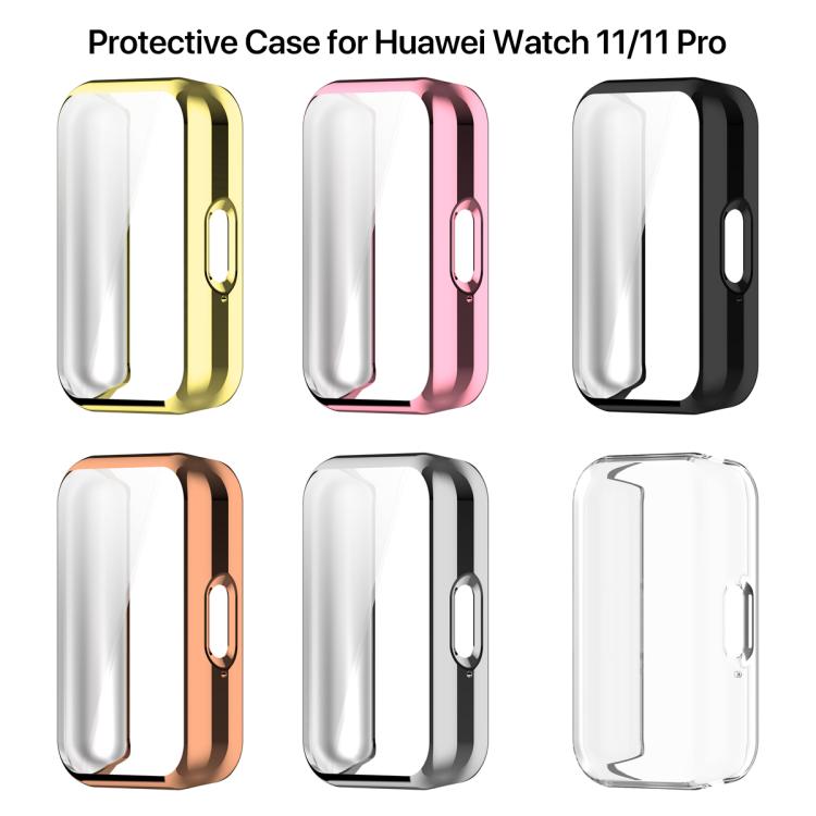 xDfind Full-Coverage Electroplated TPU Watch Case, For Huawei Band 11 / 11 NFC