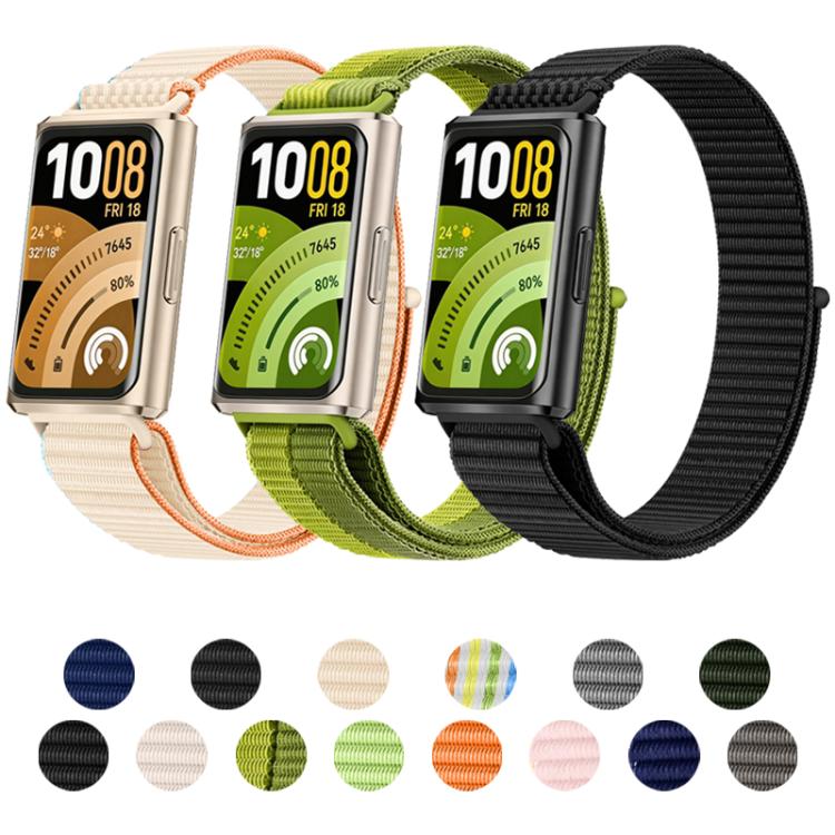 xDfind Nylon Loop Hook and Loop Fastener Watch Band, For Huawei Band 11 Pro / 11
