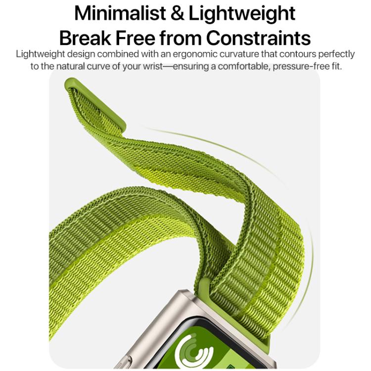 xDfind Nylon Loop Hook and Loop Fastener Watch Band, For Huawei Band 11 Pro / 11