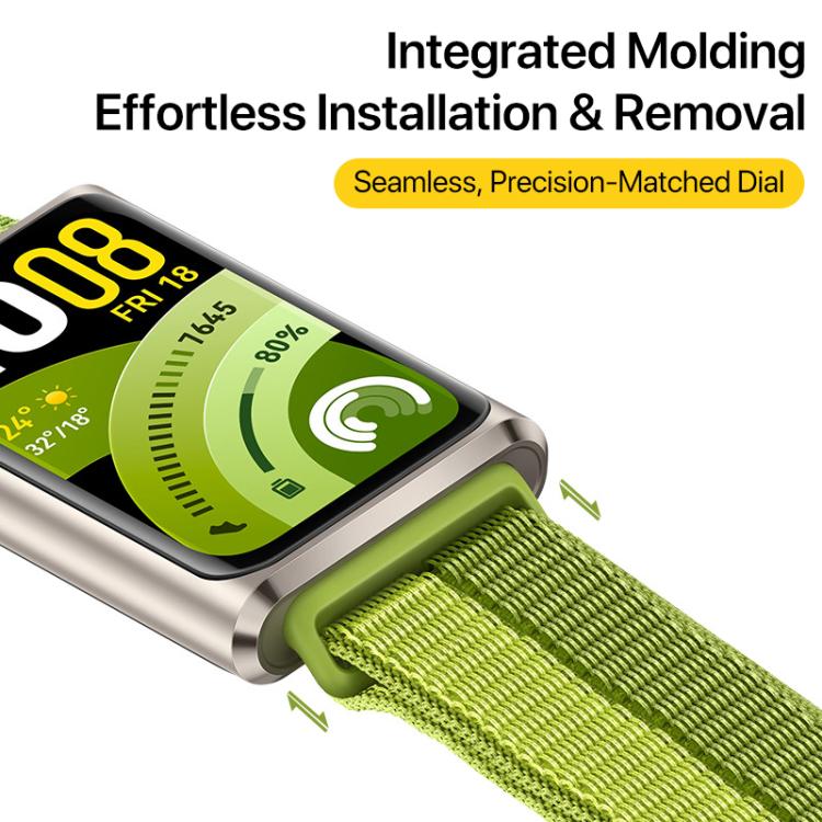 xDfind Nylon Loop Hook and Loop Fastener Watch Band, For Huawei Band 11 Pro / 11