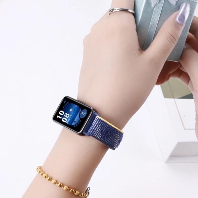 xDfind Nylon Loop Hook and Loop Fastener Watch Band, For Huawei Band 11 Pro / 11