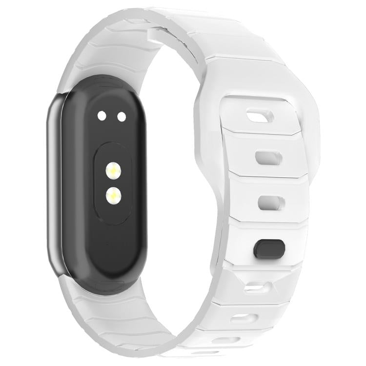 xDfind Armor-Style Reverse Buckle Silicone Watch Band, For Xiaomi Smart Band 10 / 9 / 8