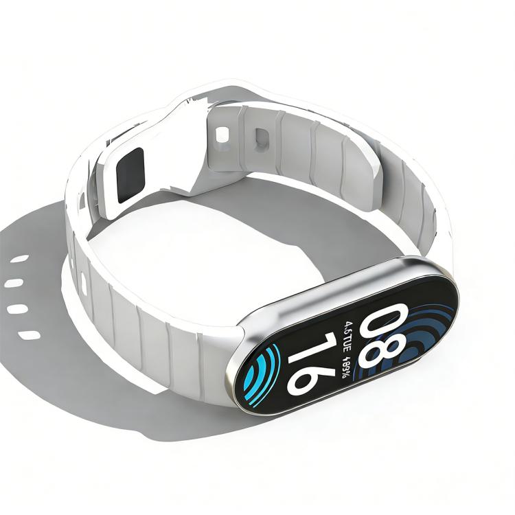 xDfind Armor-Style Reverse Buckle Silicone Watch Band, For Xiaomi Smart Band 10 / 9 / 8