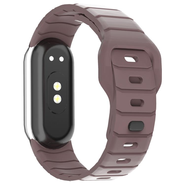 xDfind Armor-Style Reverse Buckle Silicone Watch Band, For Xiaomi Smart Band 10 / 9 / 8