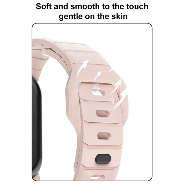 xDfind Armor-Style Reverse Buckle Silicone Watch Band, For Xiaomi Smart Band 10 / 9 / 8