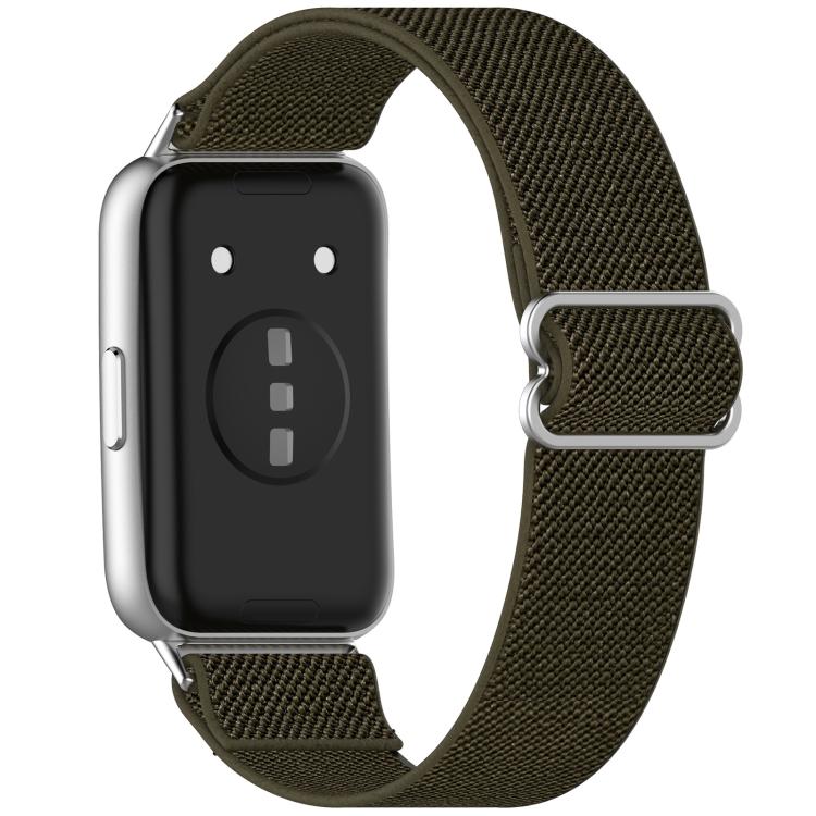 xDfind Stretch Braided Nylon Slide Buckle Watch Band, For Huawei Band 11 Pro / 11