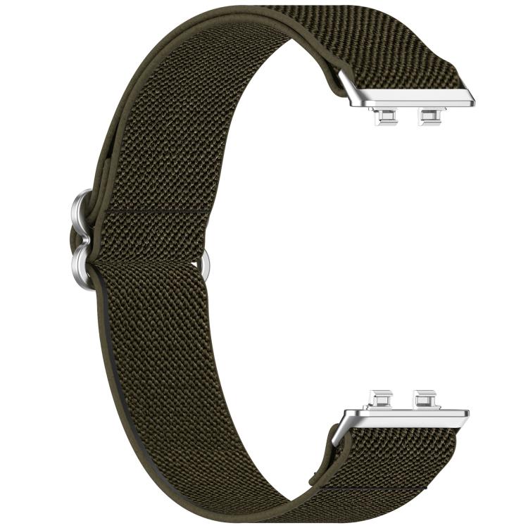 xDfind Stretch Braided Nylon Slide Buckle Watch Band, For Huawei Band 11 Pro / 11