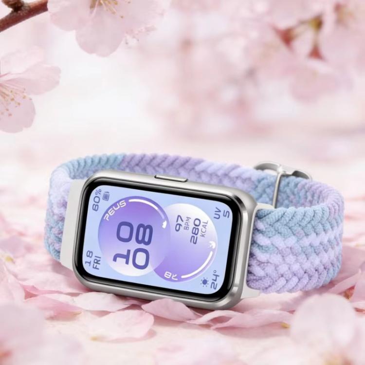 xDfind Adjustable Braided Nylon Slide Buckle Watch Band, For Huawei Band 11 Pro / 11