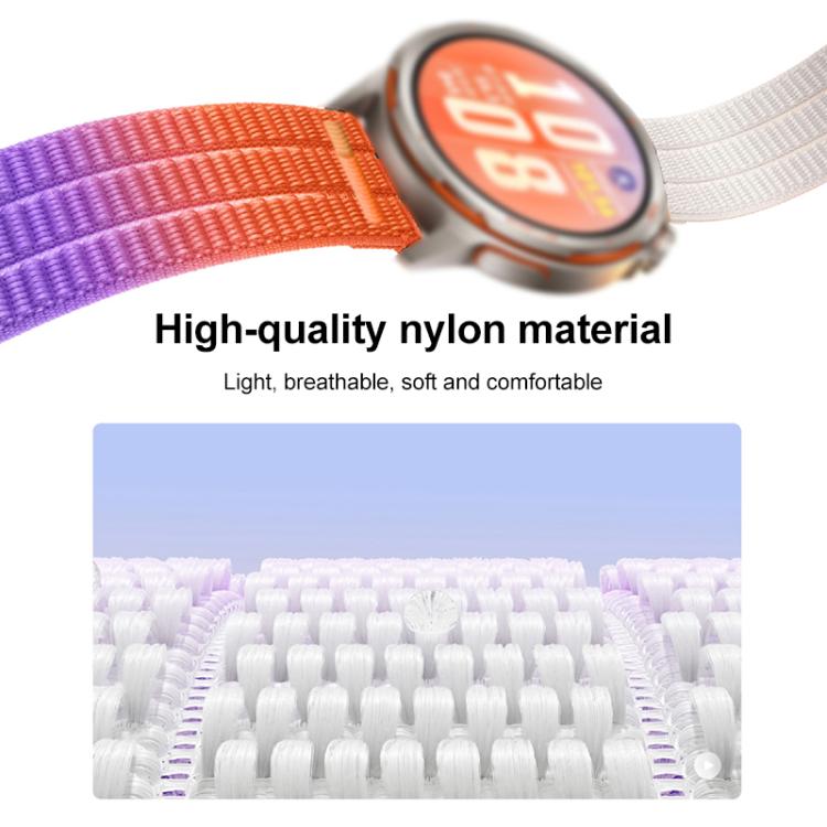 xDfind Double-section Breathable Nylon Watch Band, 20mm