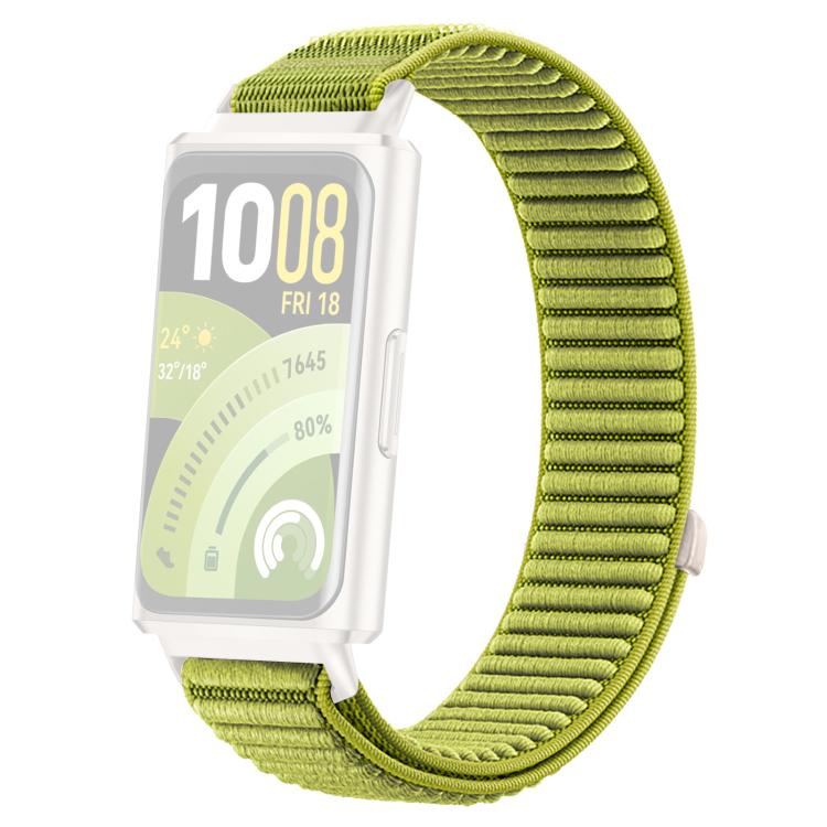 xDfind Woven Nylon Hook And Loop Fastener Metal Interface Watch Band, For Huawei Band 11 Pro / 11