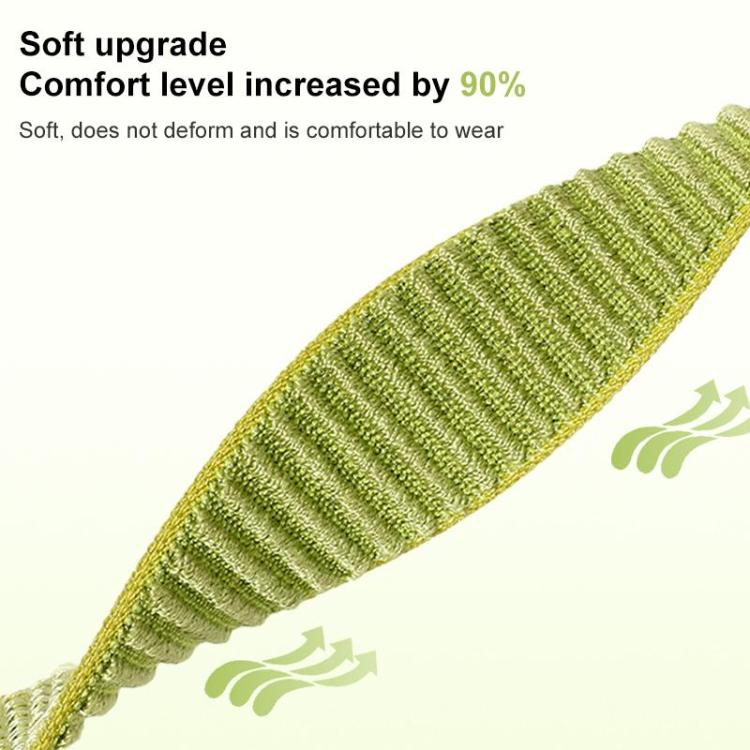xDfind Woven Nylon Hook And Loop Fastener Metal Interface Watch Band, For Huawei Band 11 Pro / 11