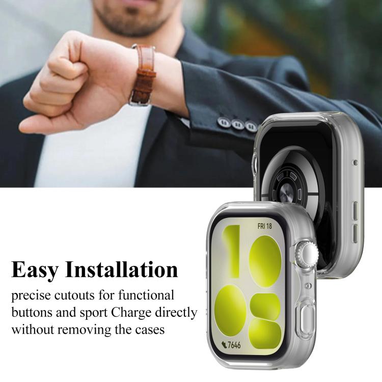 xDfind Full-Coverage Electroplated TPU Watch Case, For Huawei Watch Fit 5 Pro