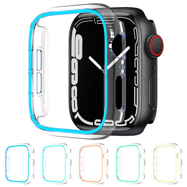XDfind Transparent Luminous Half Coverage Hollow PC Watch Case, For Apple Watch Ultra 3 / 2 / 1 49mm