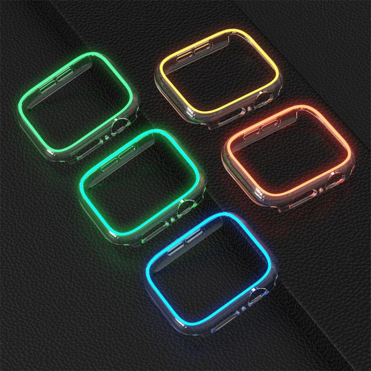 XDfind Transparent Luminous Half Coverage Hollow PC Watch Case, For Apple Watch Ultra 3 / 2 / 1 49mm