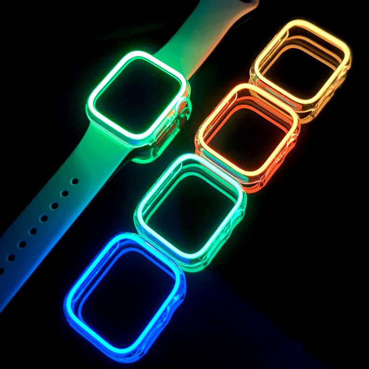 XDfind Transparent Luminous Half Coverage Hollow PC Watch Case, For Apple Watch Ultra 3 / 2 / 1 49mm