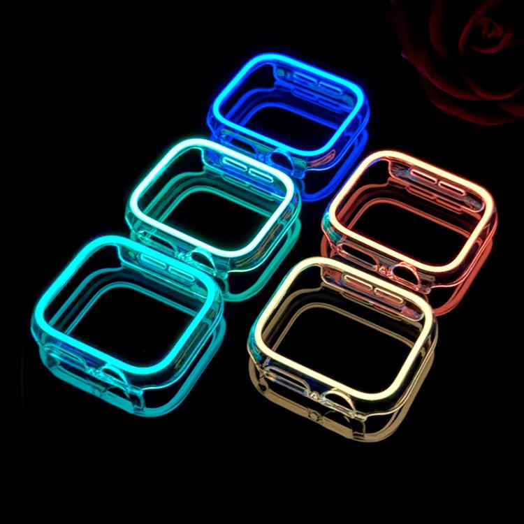 XDfind Transparent Luminous Half Coverage Hollow PC Watch Case, For Apple Watch Ultra 3 / 2 / 1 49mm