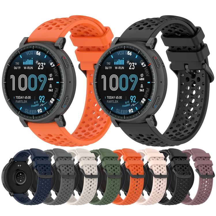 xDfind Breathable Perforated Silicone Sport Watch Band, For Amazfit Active Max