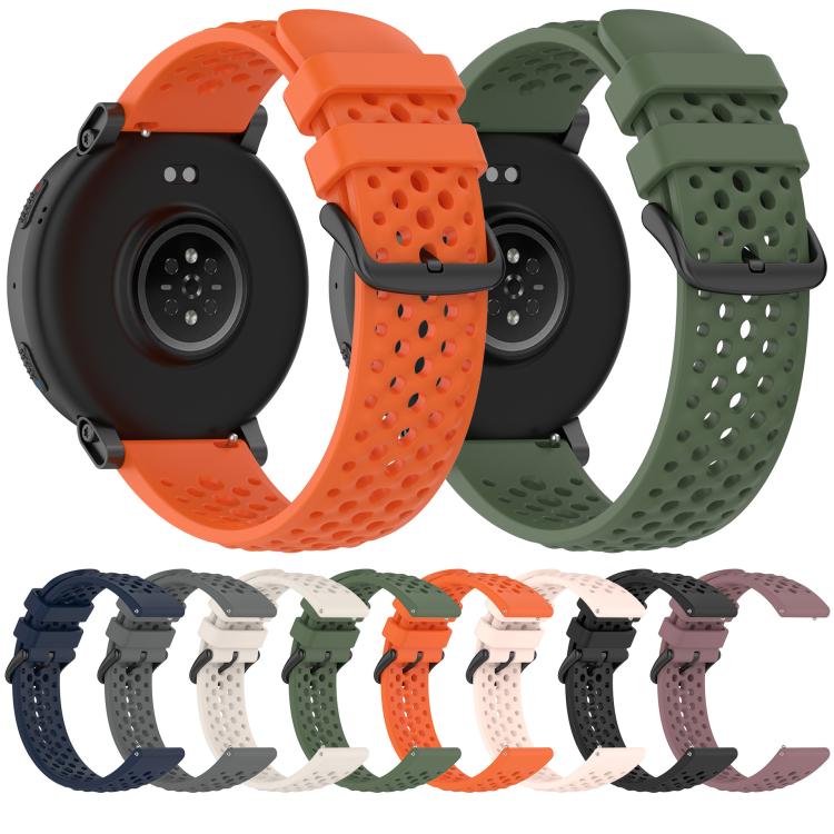 xDfind Breathable Perforated Silicone Sport Watch Band, For Amazfit Active Max