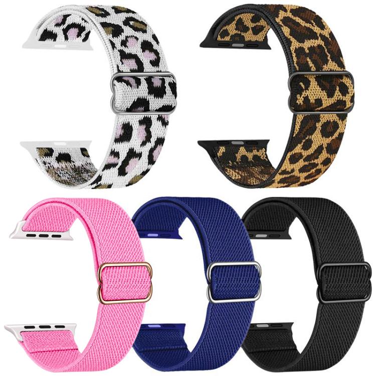 5 Pack xDfind Adjustable Slide Buckle Elastic Nylon Watch Band, For Apple Watch 42 / 44 / 45 / 46 / 49mm, For Apple Watch 38 / 40 / 41 / S11 42mm