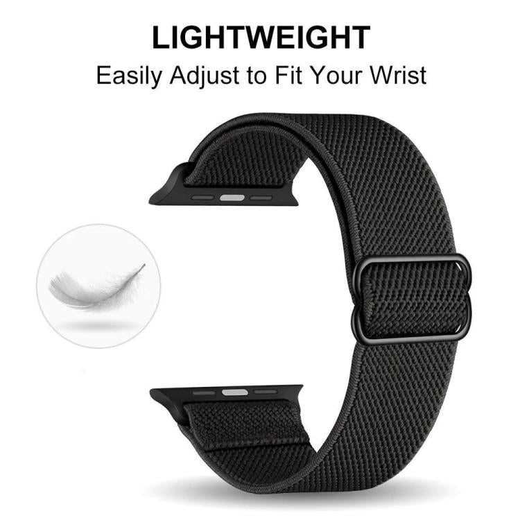 5 Pack xDfind Adjustable Slide Buckle Elastic Nylon Watch Band, For Apple Watch 42 / 44 / 45 / 46 / 49mm, For Apple Watch 38 / 40 / 41 / S11 42mm