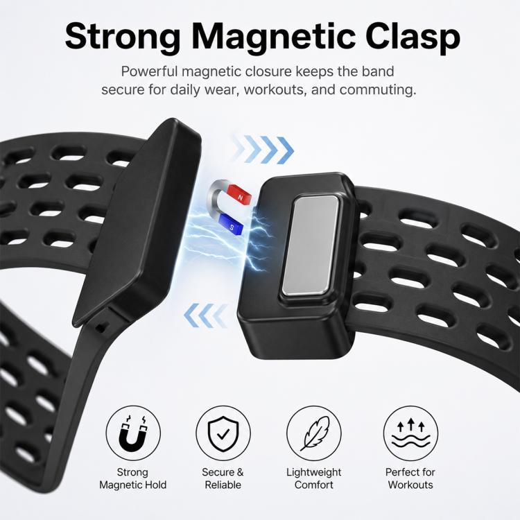 5 Pack xDfind Magnetic Clasp Silicone Watch Band, For Apple Watch 42 / 44 / 45 / 46 / 49mm, For Apple Watch 38 / 40 / 41 / S11 42mm