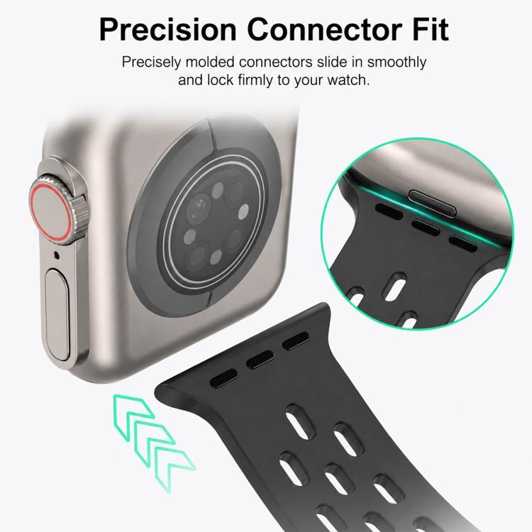 5 Pack xDfind Magnetic Clasp Silicone Watch Band, For Apple Watch 42 / 44 / 45 / 46 / 49mm, For Apple Watch 38 / 40 / 41 / S11 42mm