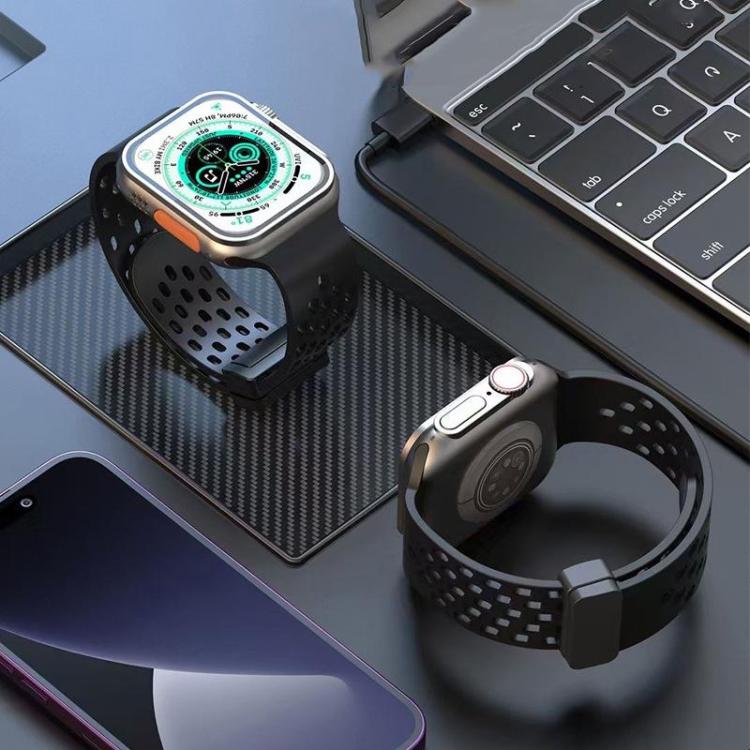 5 Pack xDfind Magnetic Clasp Silicone Watch Band, For Apple Watch 42 / 44 / 45 / 46 / 49mm, For Apple Watch 38 / 40 / 41 / S11 42mm