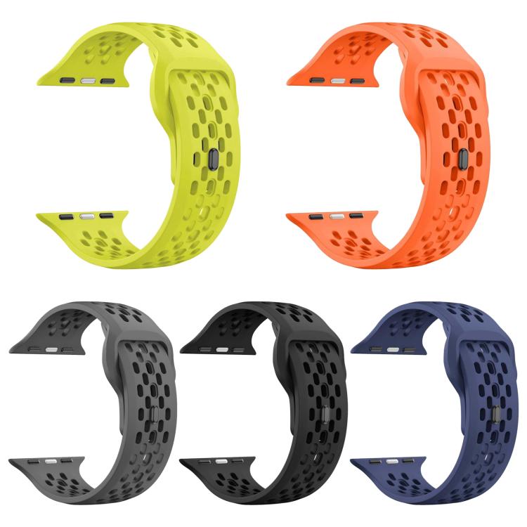 5 Pack xDfind Mesh Reverse Buckle Silicone Watch Band, For Apple Watch 42 / 44 / 45 / 46 / 49mm, For Apple Watch 38 / 40 / 41 / S11 42mm