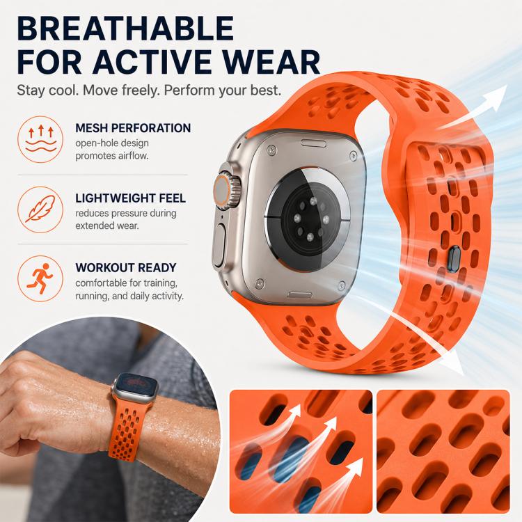5 Pack xDfind Mesh Reverse Buckle Silicone Watch Band, For Apple Watch 42 / 44 / 45 / 46 / 49mm, For Apple Watch 38 / 40 / 41 / S11 42mm
