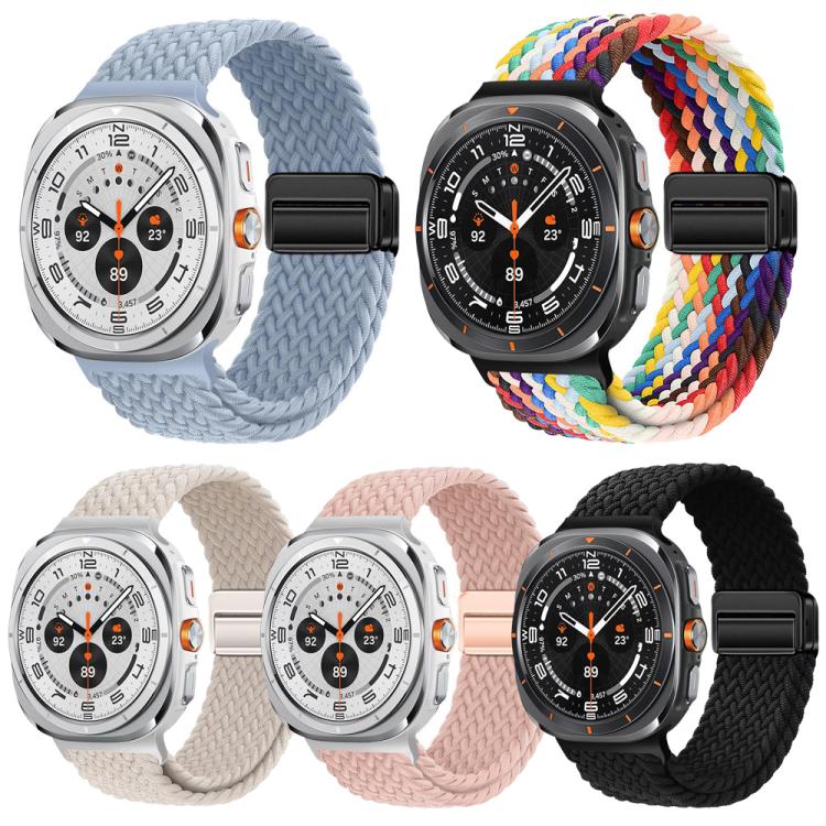 5 Pack xDfind Magnetic Buckle Nylon Braid Loop Watch Band, For Galaxy Watch8 / 8 Classic