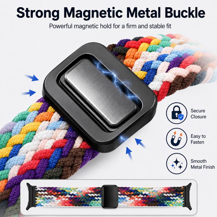 5 Pack xDfind Magnetic Buckle Nylon Braid Loop Watch Band, For Galaxy Watch8 / 8 Classic