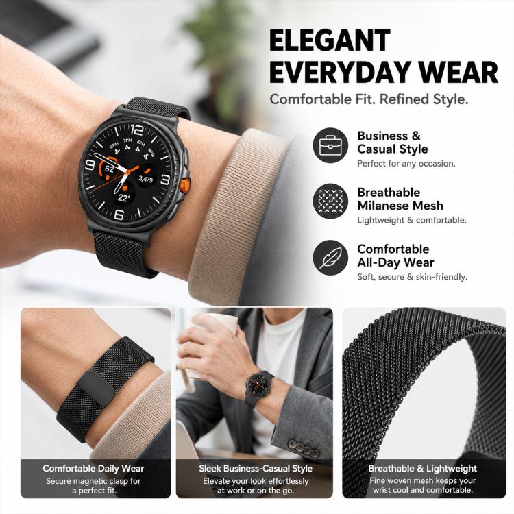 5 Pack xDfind Milanese Magnetic Metal Watch Band, For Galaxy Watch8 / 8 Classic