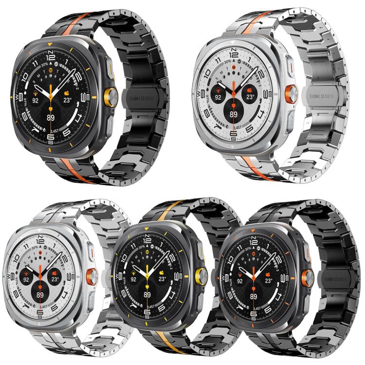 5 Pack xDfind Butterfly Buckle Stainless Steel Watch Band, For Galaxy Watch Ultra / Ultra 2025, For Galaxy Watch8 / 8 Classic