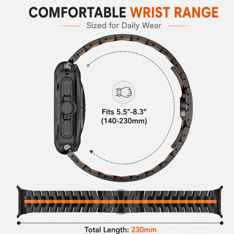 5 Pack xDfind Butterfly Buckle Stainless Steel Watch Band, For Galaxy Watch Ultra / Ultra 2025, For Galaxy Watch8 / 8 Classic