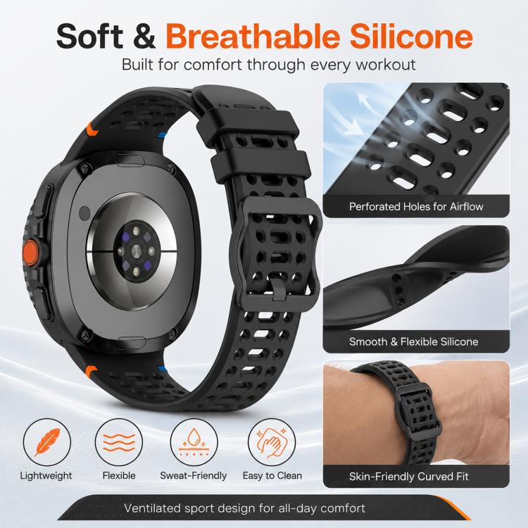 5 Pack xDfind Ladder Buckle Silicone Watch Band, For Galaxy Watch8 / 8 Classic