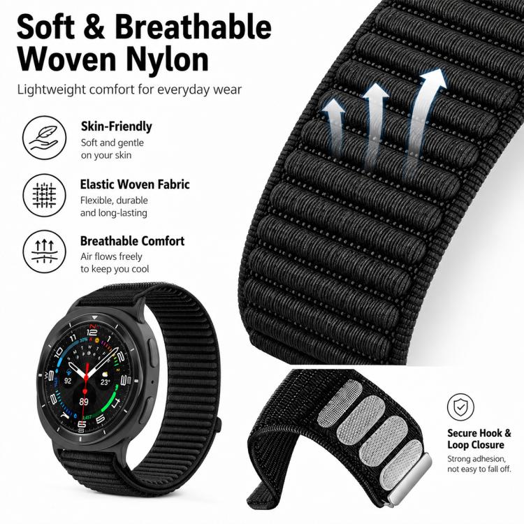 5 Pack xDfind Woven Nylon Hook And Loop Fastener Watch Band, For Galaxy Watch8 / 8 Classic