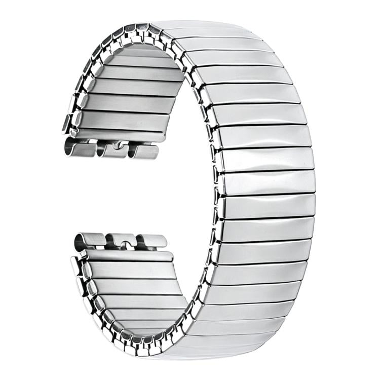 xDfind Trapezoid Stainless Steel Spring Elasticity Watch Band, For Swatch 17mm