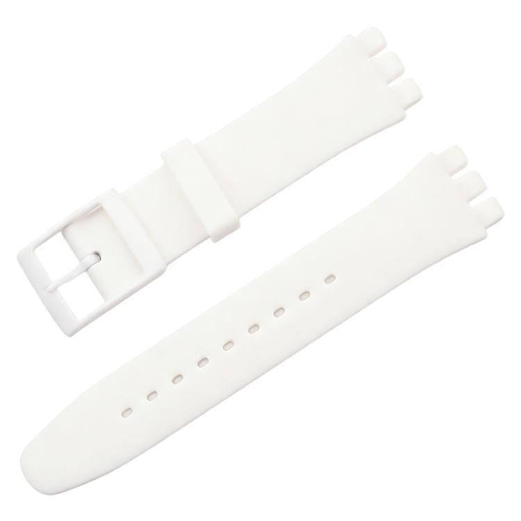 xDfind Convex Mouth Solid Color Silicone Watch Band, For Swatch 17mm