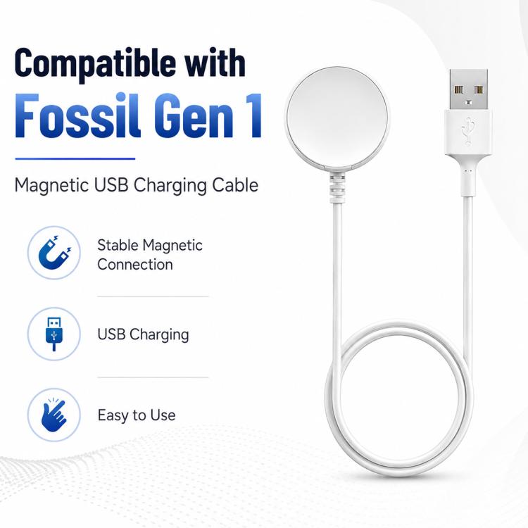 xDfind USB Magnetic Watch Charger, Length: 1m, For Fossil Gen 1