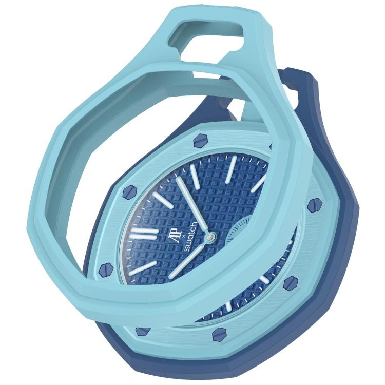 xDfind Full-Coverage Silicone Pocket Watch Case, For Swatch Royal Pop