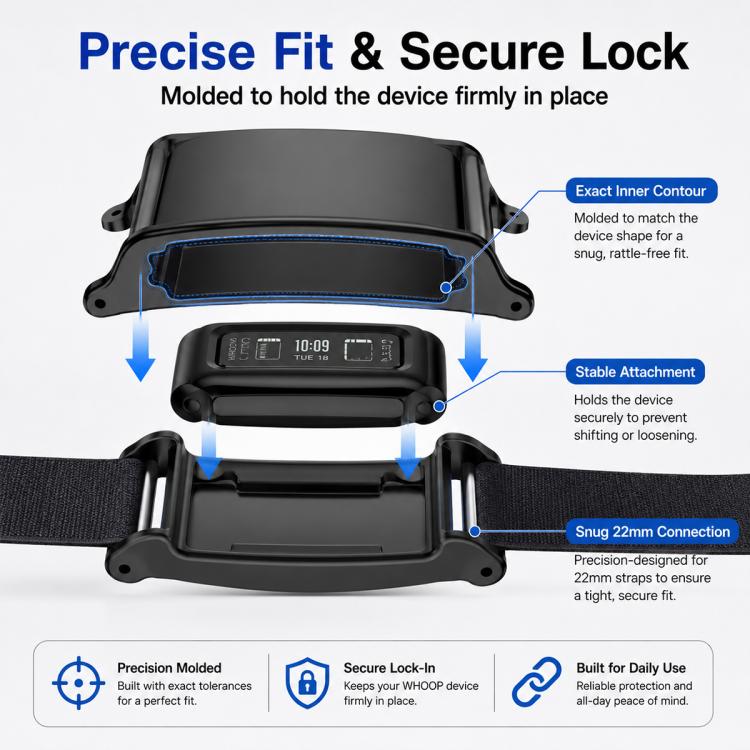 xDfind Full-Coverage PC Watch Case, For WHOOP 5.0 / WHOOP 4.0