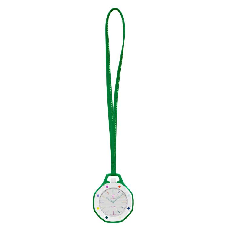 For Swatch Royal Pop xDfind Pocket Watch Calfskin Lanyard and Case, S 18cm