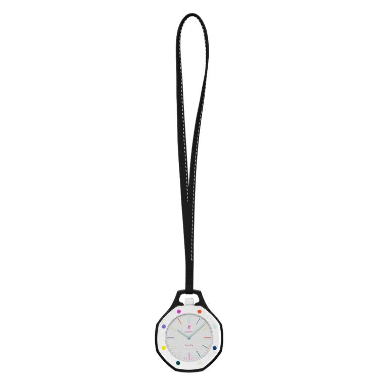 For Swatch Royal Pop xDfind Pocket Watch Calfskin Lanyard and Case, M 32cm