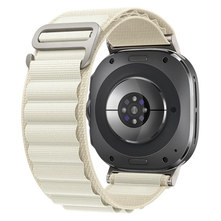 xDfind Silver Buckle Loop Nylon Watch Band, For Samsung Galaxy Watch Ultra 47mm / Ultra 2025