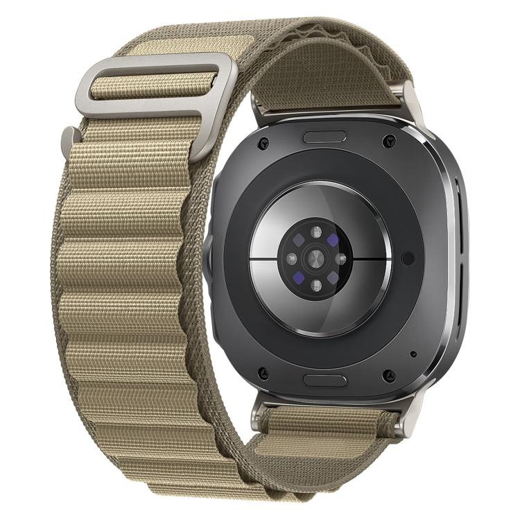 xDfind Silver Buckle Loop Nylon Watch Band, For Samsung Galaxy Watch Ultra 47mm / Ultra 2025