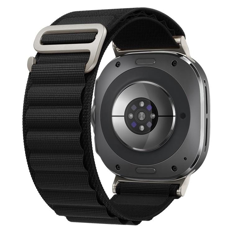 xDfind Silver Buckle Loop Nylon Watch Band, For Samsung Galaxy Watch Ultra 47mm / Ultra 2025