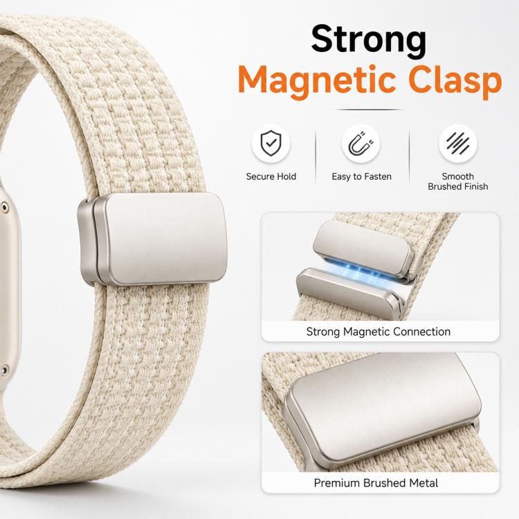 xDfind Magnetic Buckle Nylon Woven Watch Band, For Apple Watch 42 / 44 / 45 / 46 / 49mm